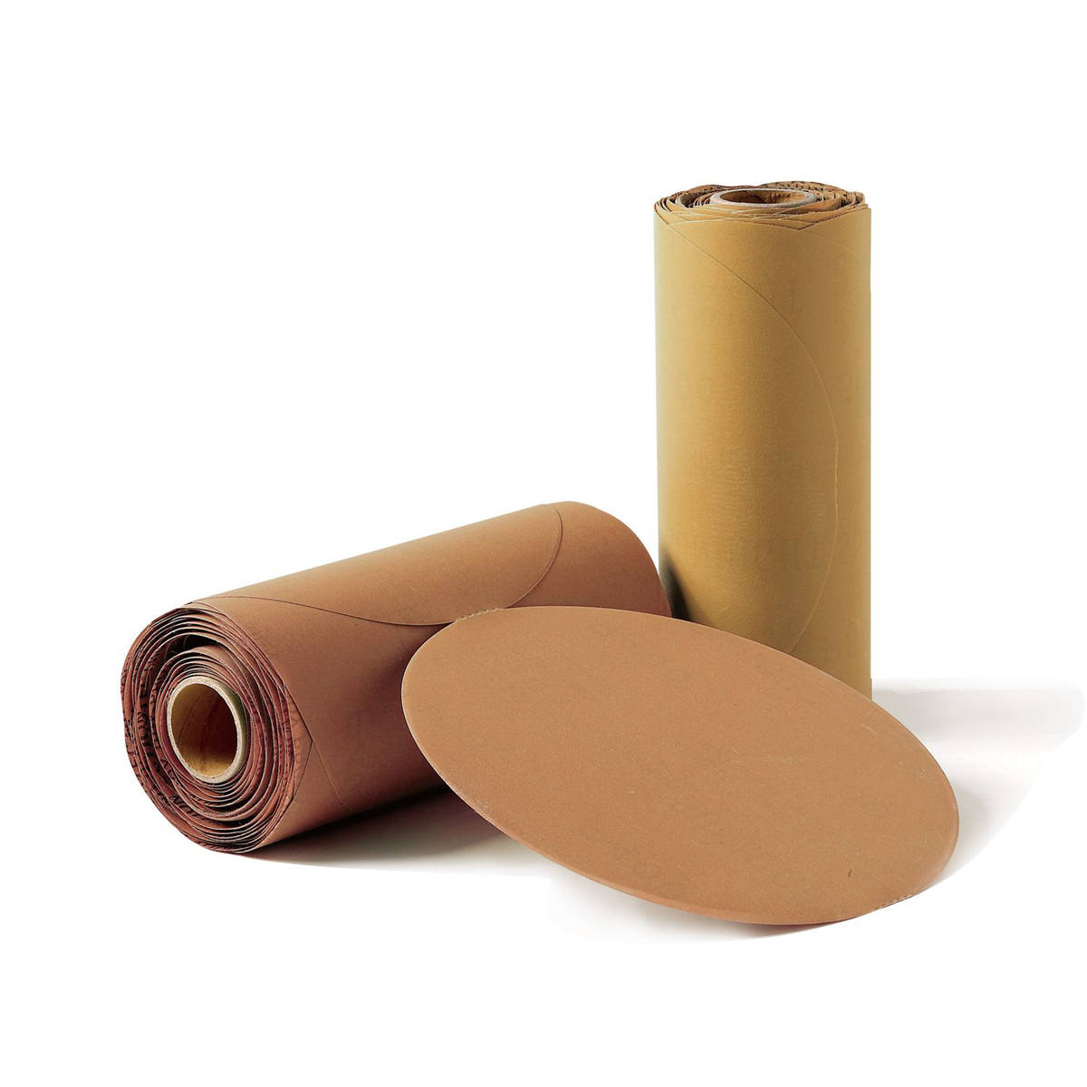 SUA00611 6 in. Gold Open Coated Link Roll Sanding Disc, P220 Grit - Premium Aluminum Oxide - PSA Attachment