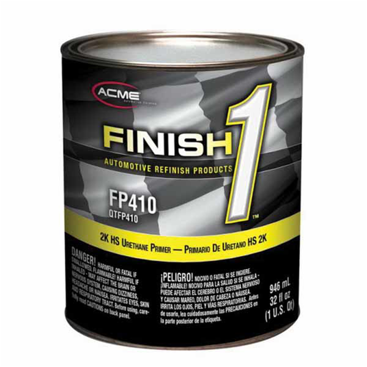 FNHFP410-4 1 qt. High Build 2K Hs Urethane Primer - Gray - 4-1 Mixing