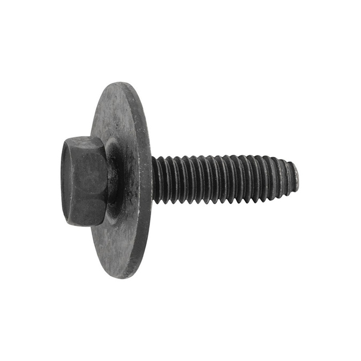 AVC12323 Hex Head Sems CA Point Body Bolt - M6 x 1 mm Screw x 25 mm - Black