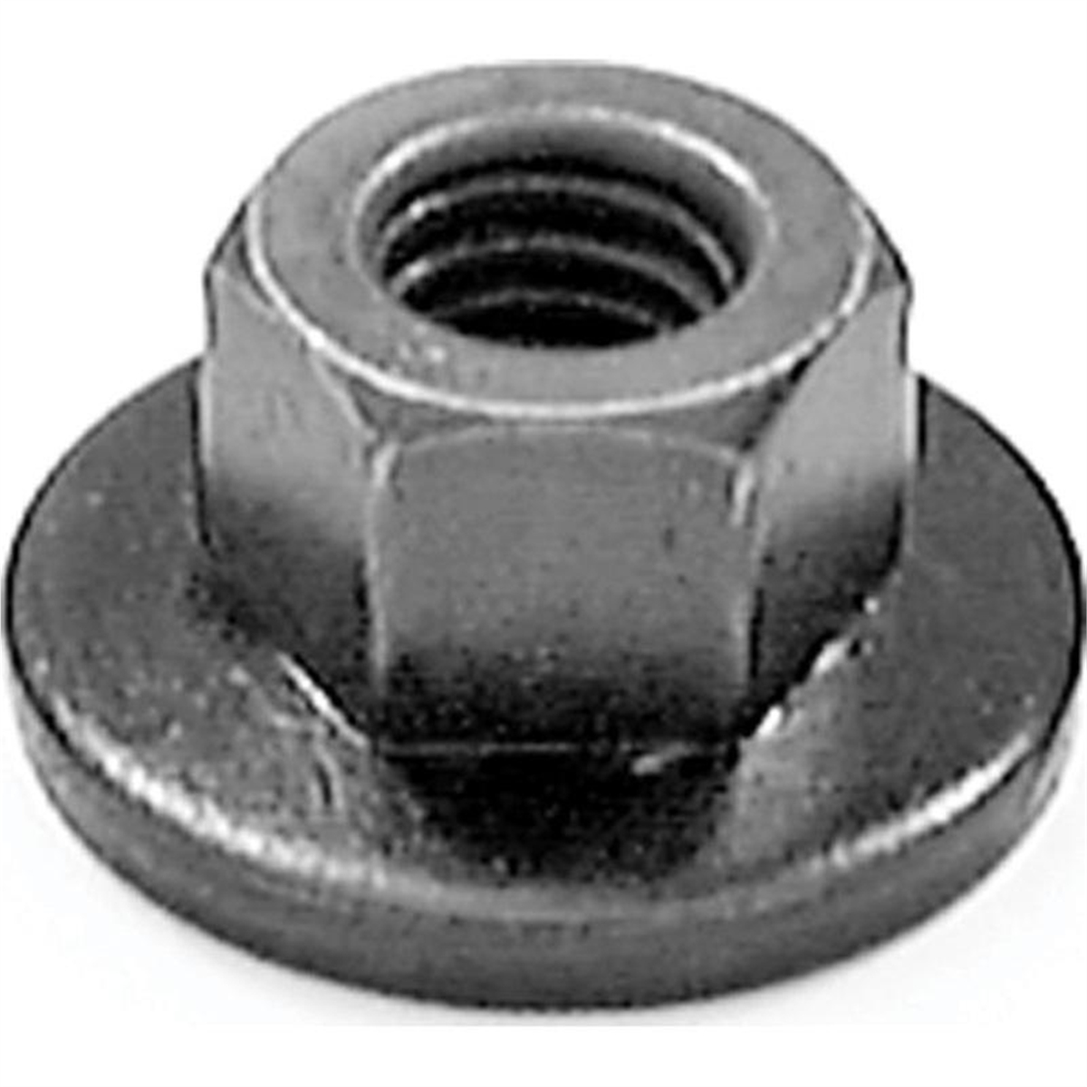 AVC15329 Type B Free Spinning Washer Nut - M6 x 1 mm Screw x 9 mm H x 10 mm Across Flats x 18 mm Outer Dia. - Phosphate