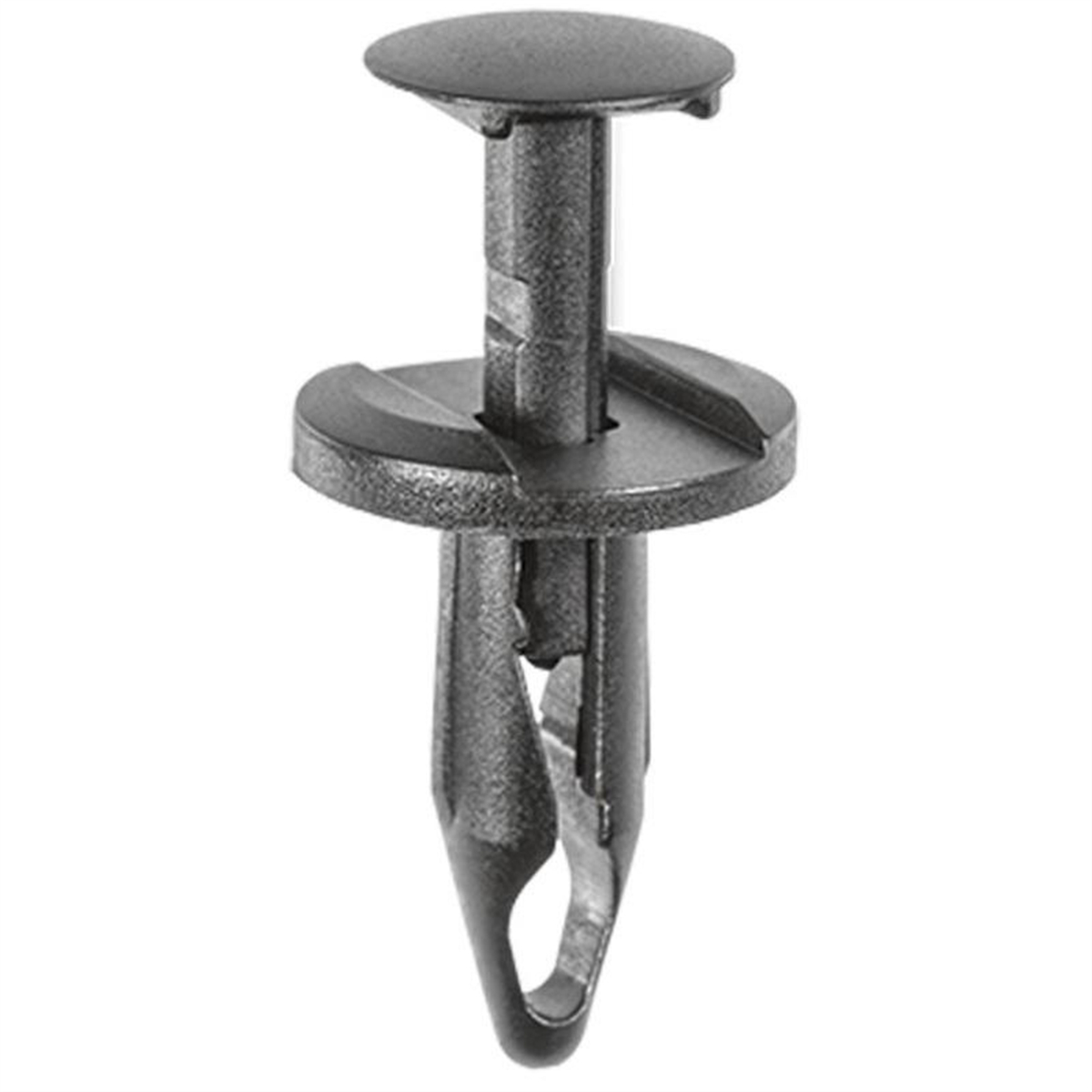 AVC19801 0.59 in. Dia. Head x 0.75 in. Stem Push-Type with Closed End Type 3 Wheel Opening Molding Retainer