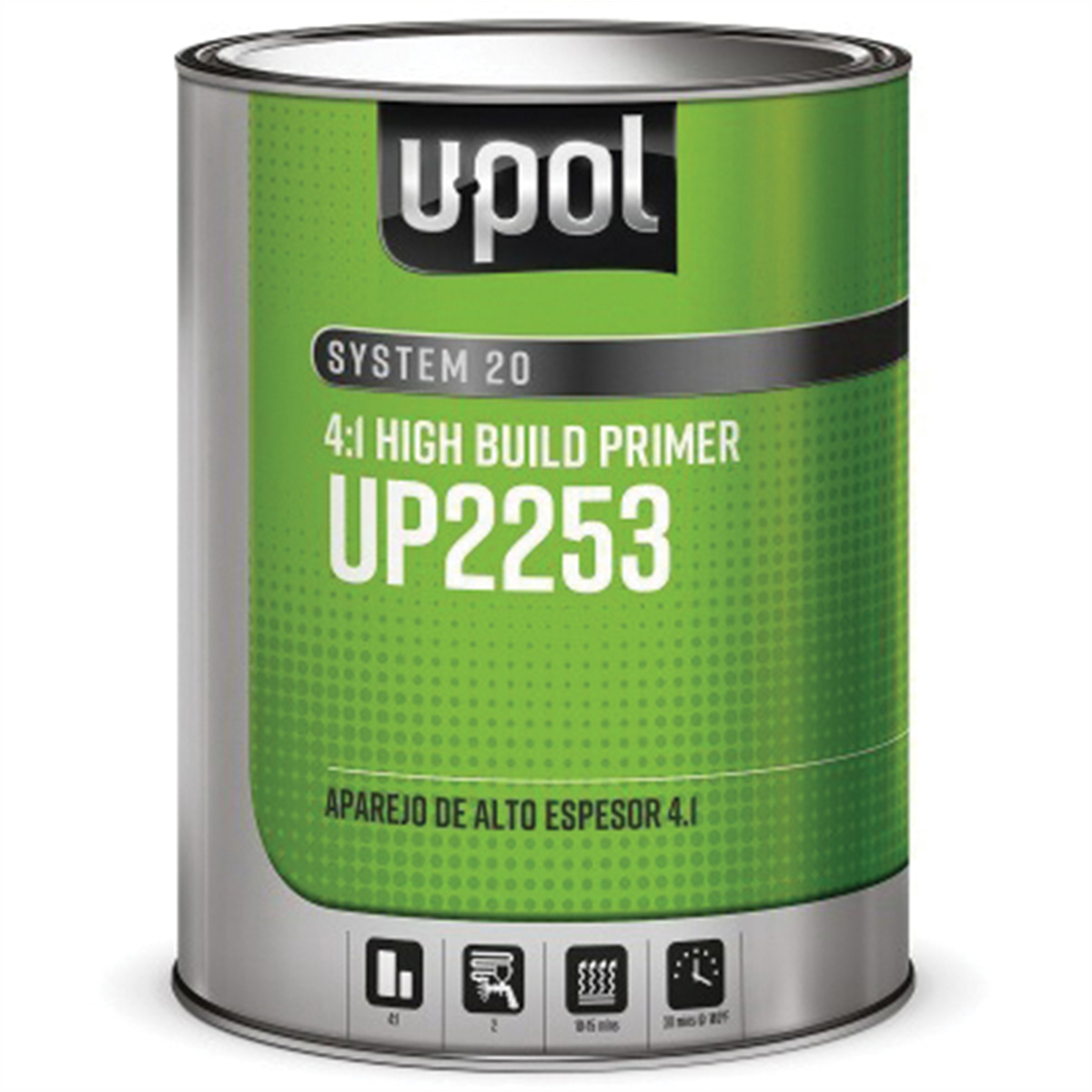 UPO2276 1 Liter System 20 National Rule High Build Primer Tin - White - 4-1 Mixing