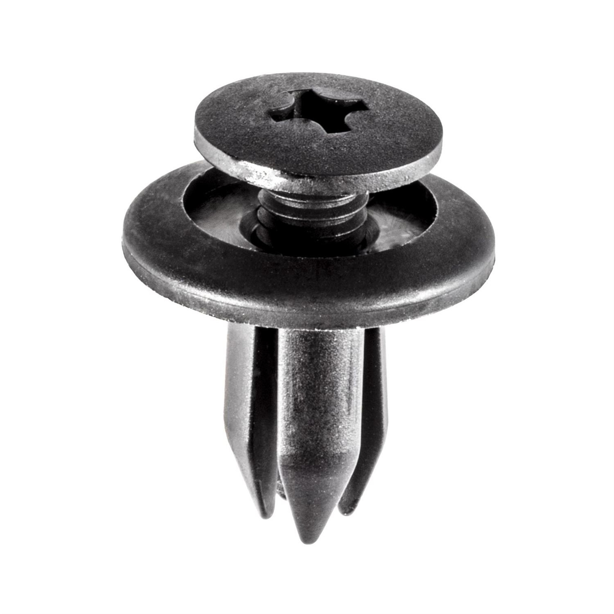 Honda Push-Type Retainer, Black Nylon, 15PK