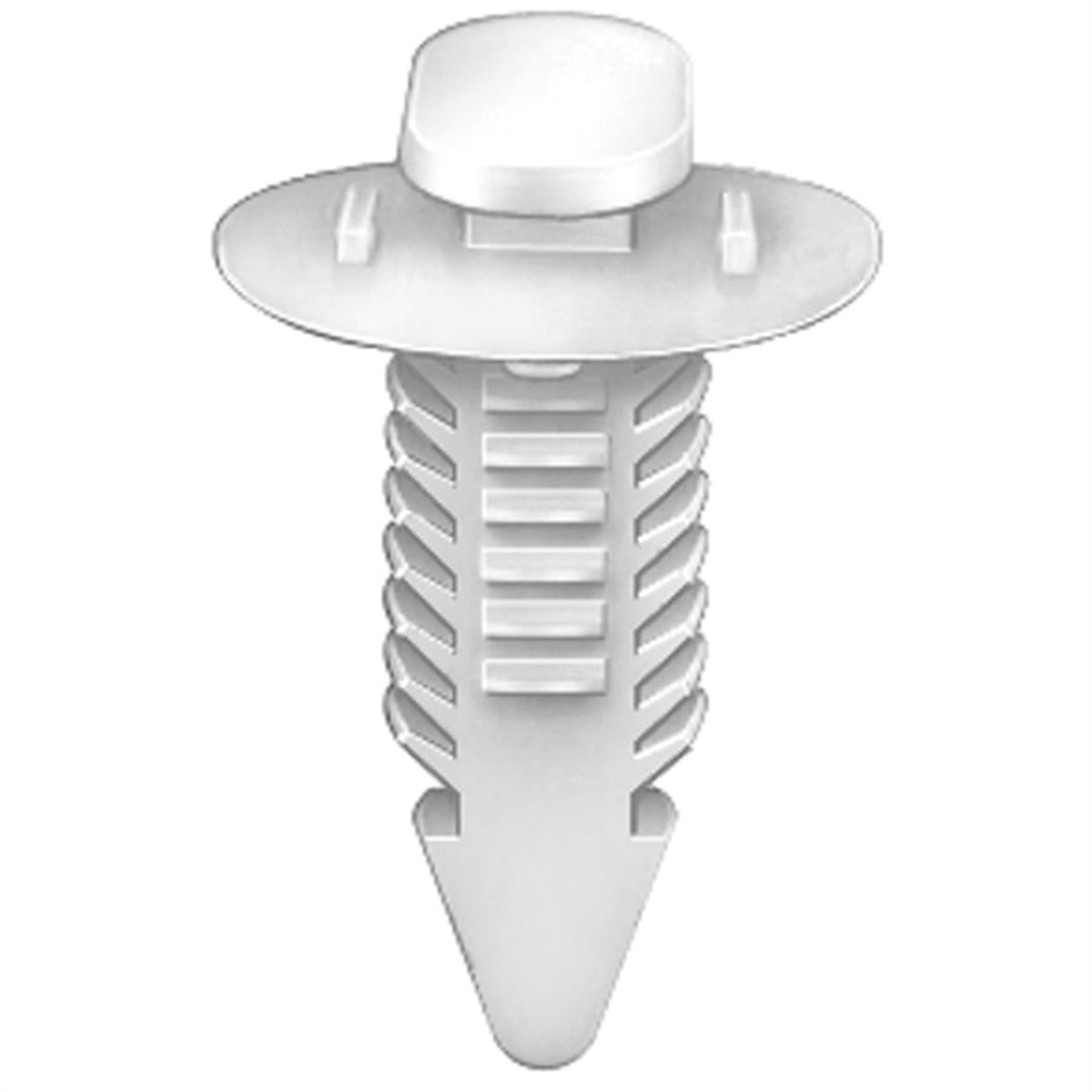 AVCAP17649 Double Head Trim Panel Retainer, Nylon, White
