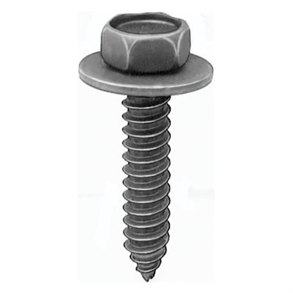 AVC12354 Hex Head Sems A-AB Point Tapping Screw with M6.3 x 1.81 x 30 x 10 mm Steel Across Flats