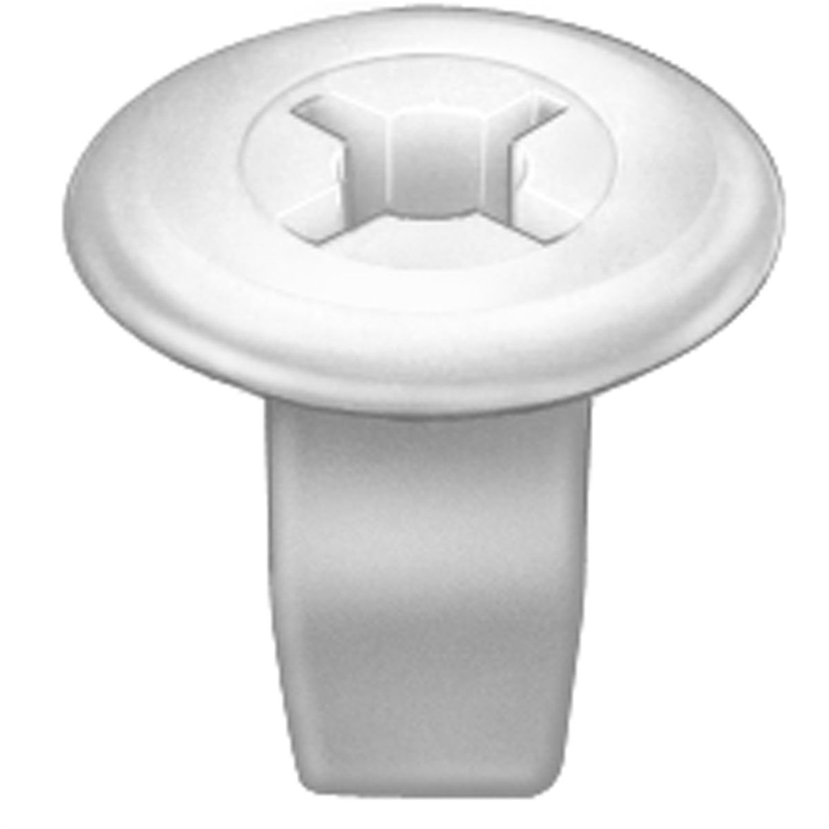 Screw Grommet 18mm Head Diameter 17mm Length, 25PK