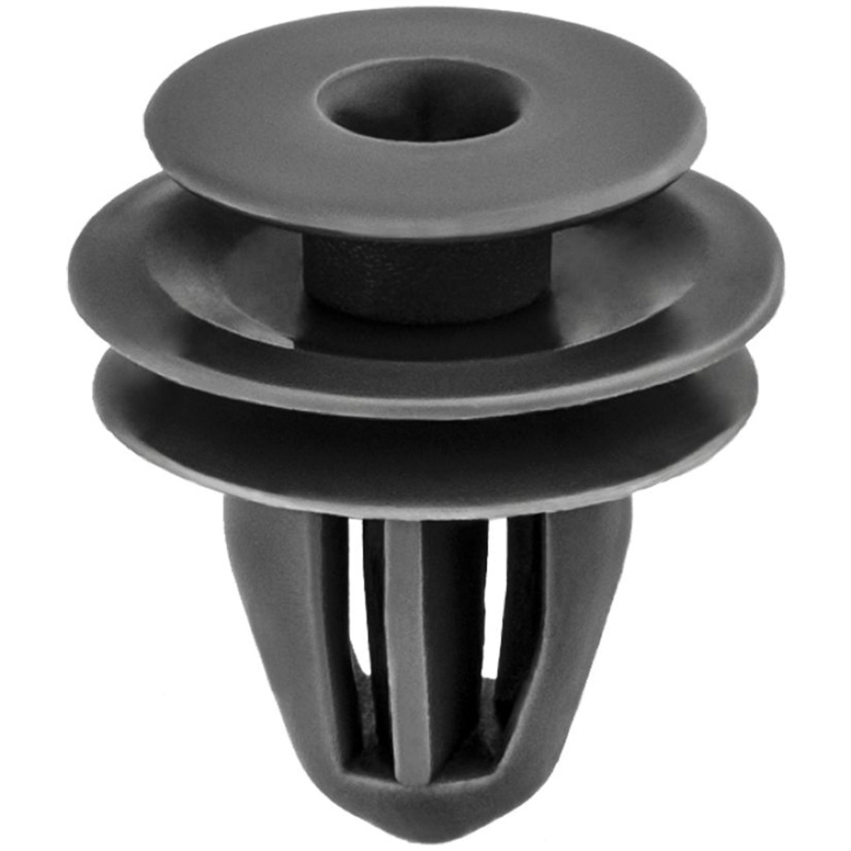 AVC19145 13 mm Dia. Top Head Triple Head Type 10 Front & Rear Door Trim Panel Retainer, Nylon - Gray