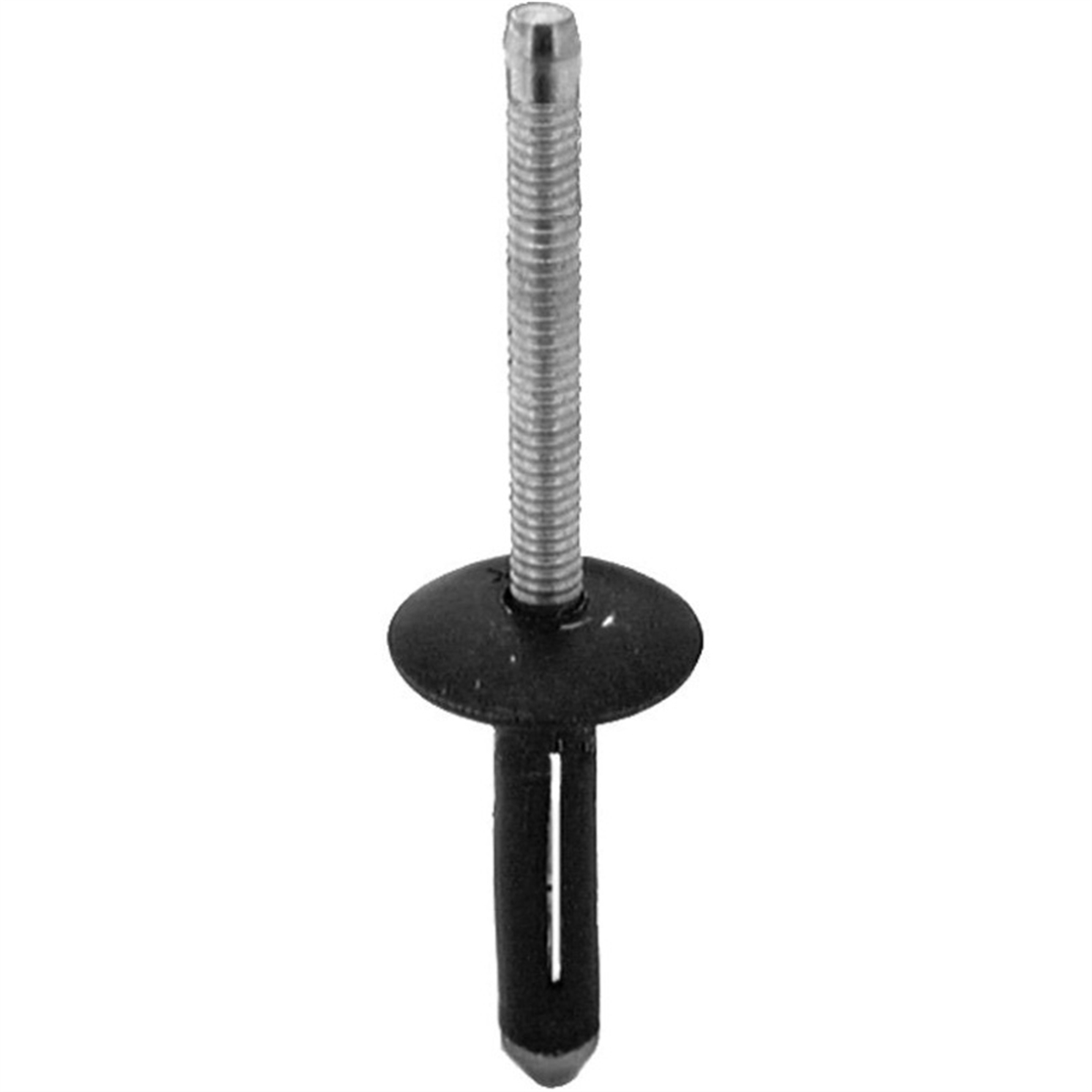 AVC19263 Split-Type Rivet - 0.25 in. Dia. x 0.18 To 0.375 in. Grip Range - Aluminum & Mandrel - Black