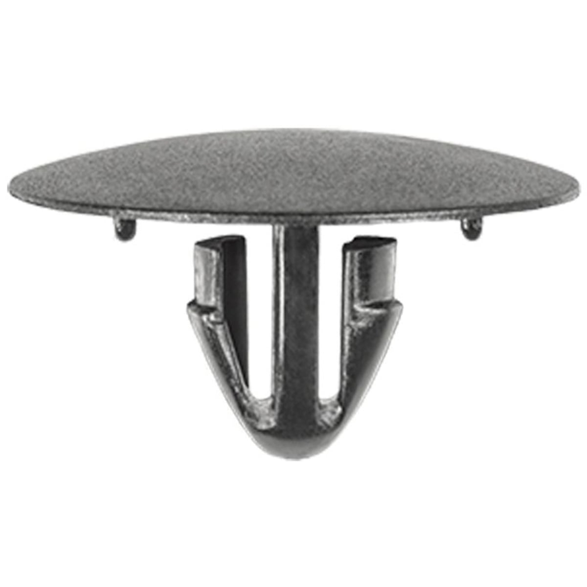 AVC19729 25 mm Dia. Bottom Single Head Type 4 Hood Insulation Retainer, Nylon - Black