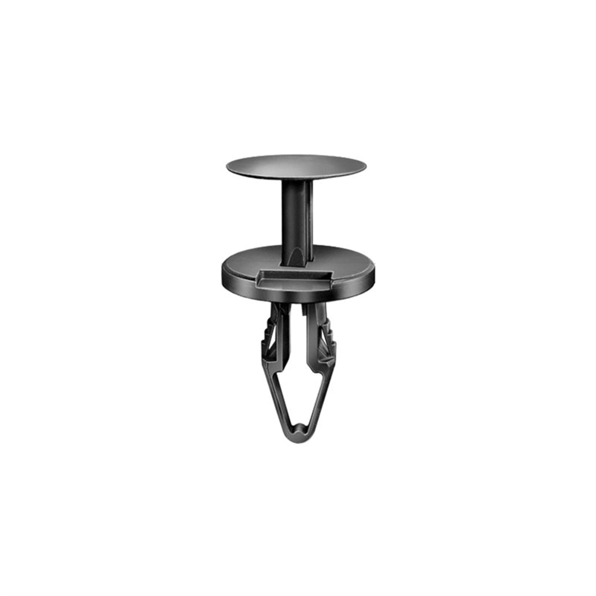 AVC20880 18 mm Dia. Head Push-Type with Closed End Front Brake Caliper Cooling Duct Retainer, Nylon - Black
