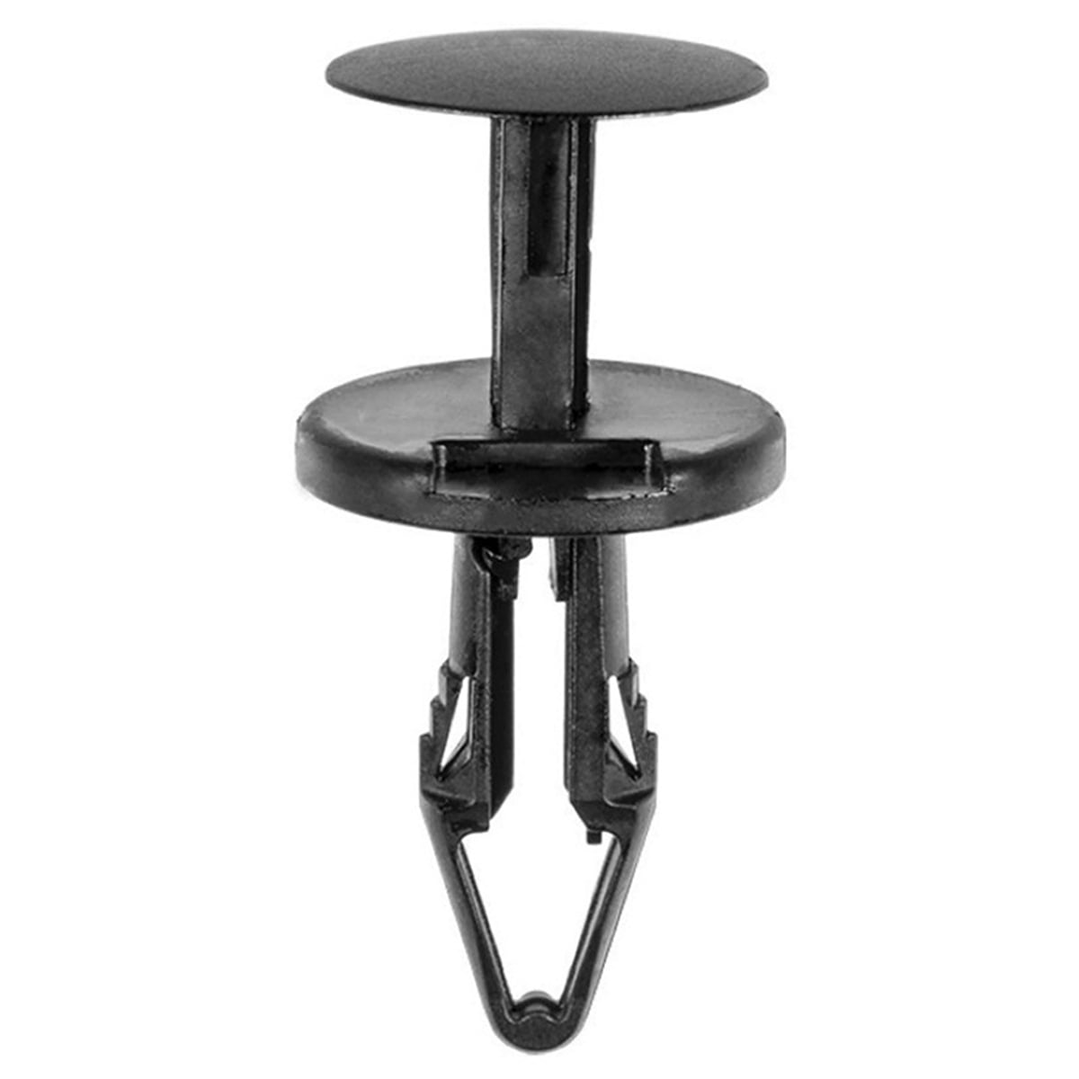 Push-Type Air Dam & Grille Retainer - Black - 18mm Head x 22mm Stem - Durable Nylon
