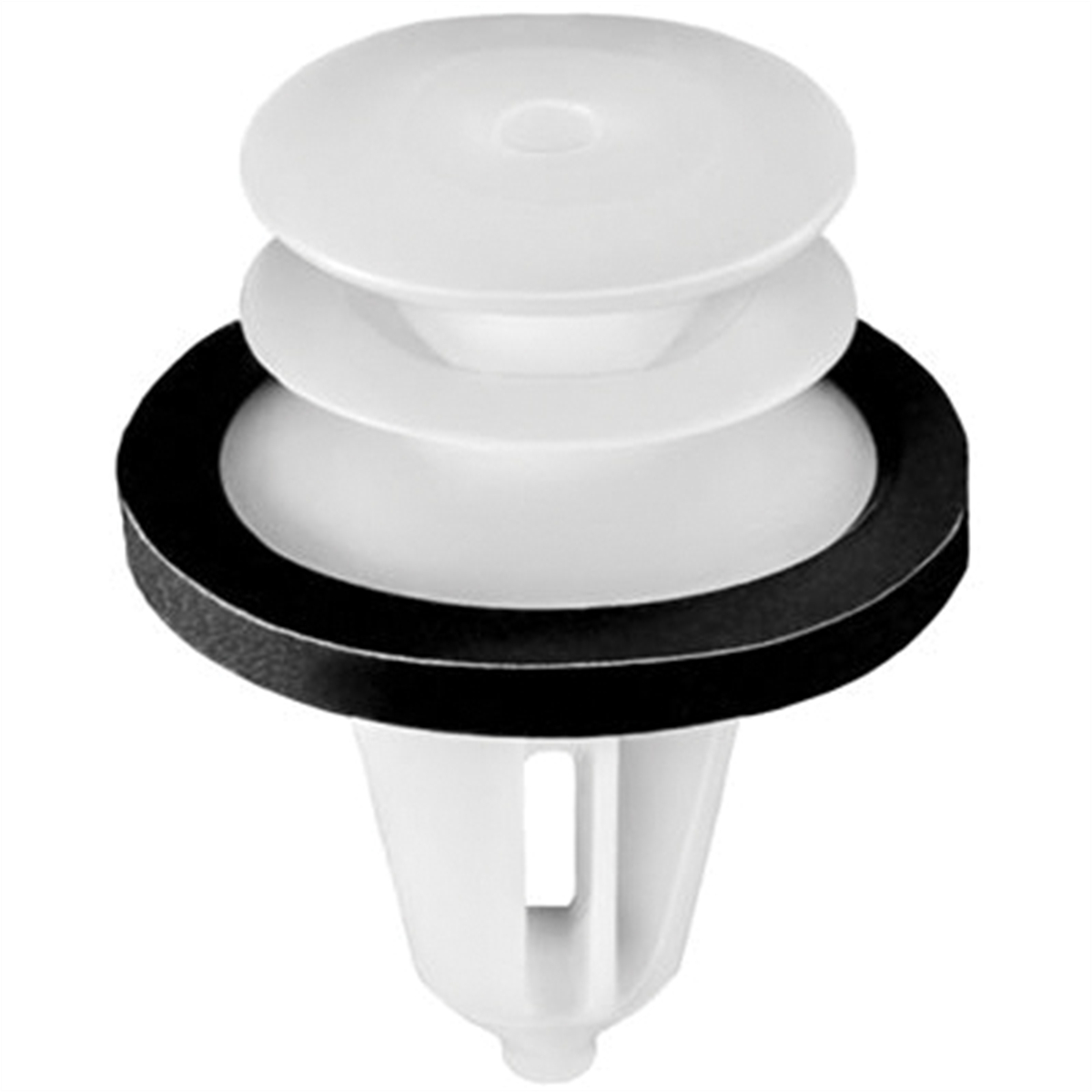 AVC21169 Triple Head Type-10 Door Trim Panel Retainer with Sealer, Nylon - White