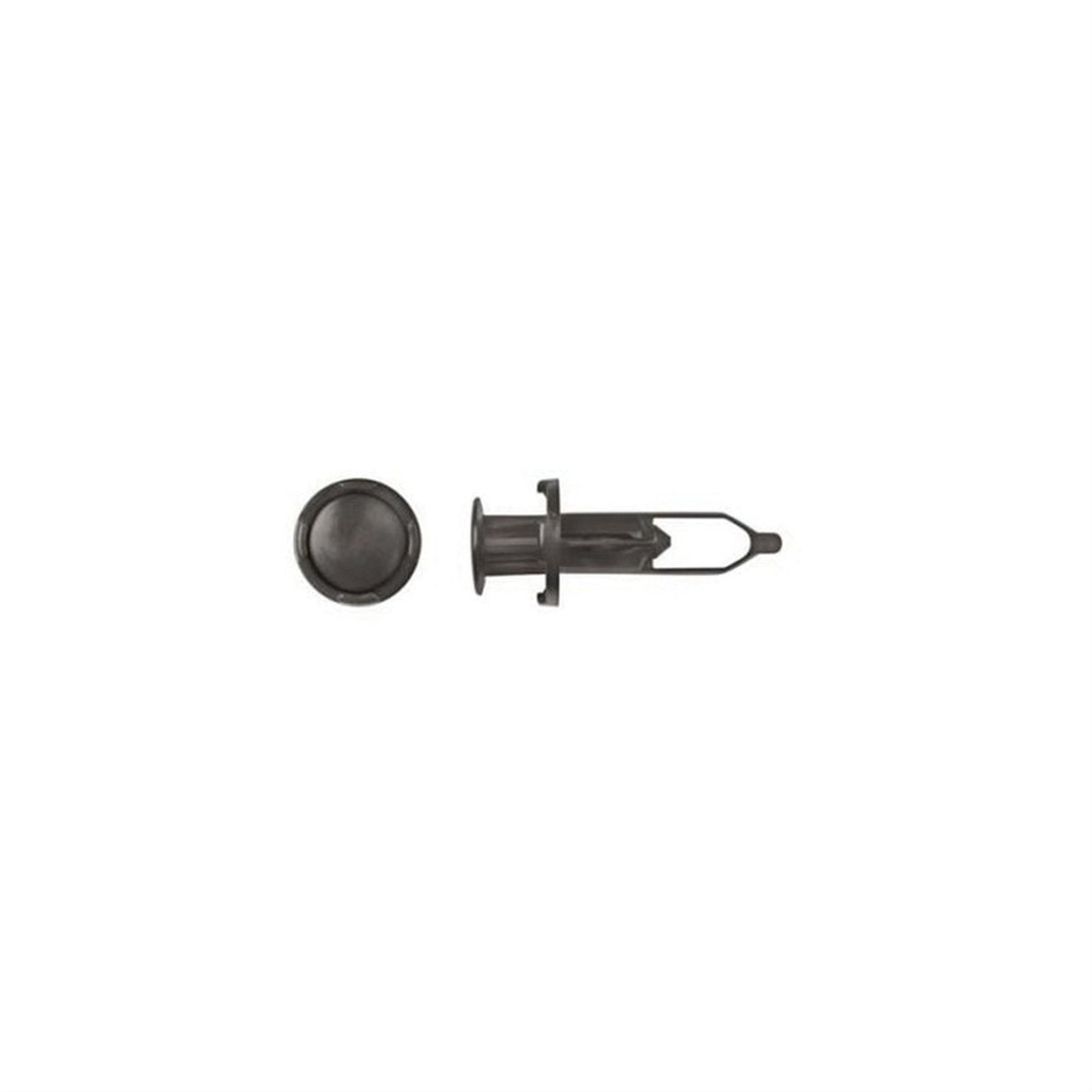 DCO10628PK 31 mm Stem x 0.35 in. Hole Push-Type Retainer, Nylon - Black
