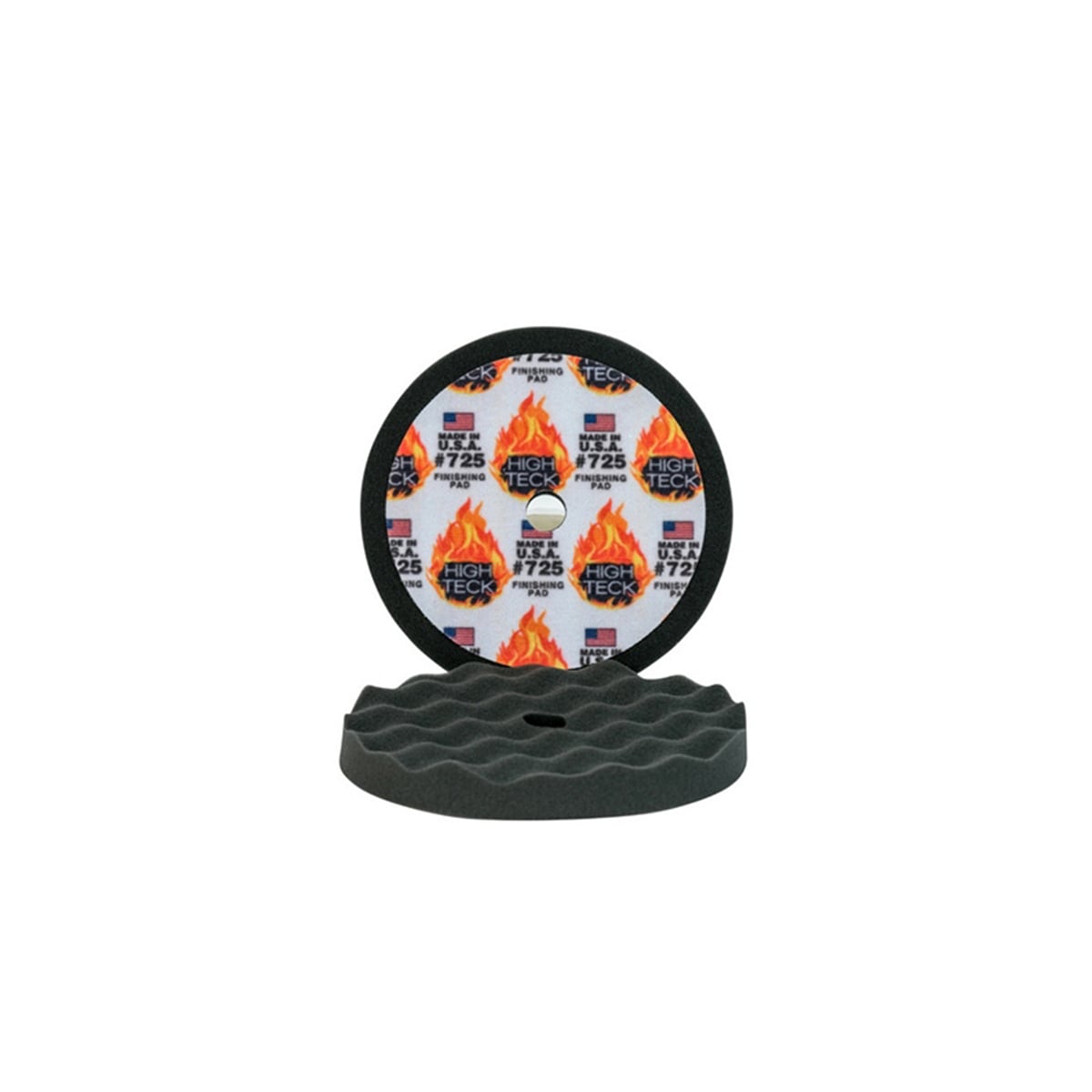 HIT725 8 Dia. X 1 Thick in. Finishing Pad - Black - Open Cell Foam