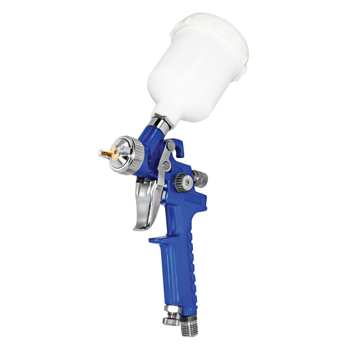 AES504-10 1 mm Mini HVLP Gravity Feed Spray Gun with Cup - 250 ml