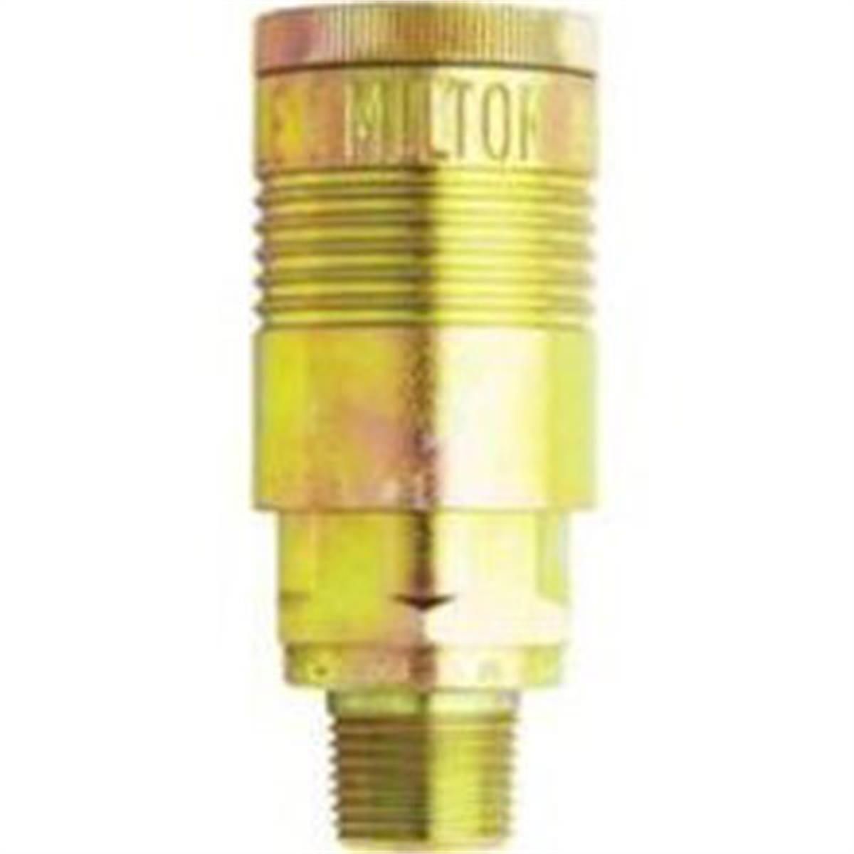 G Style 1/2" body Industrial Coupler,1/2" MNPT, PK50