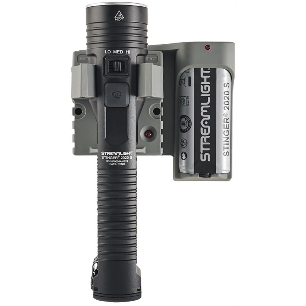 STREAMLIGHT Stinger 2020 S 2000 Lumens Rechargeable LED Flashlight with 120V AC/12V DC and PiggyBack (78201)