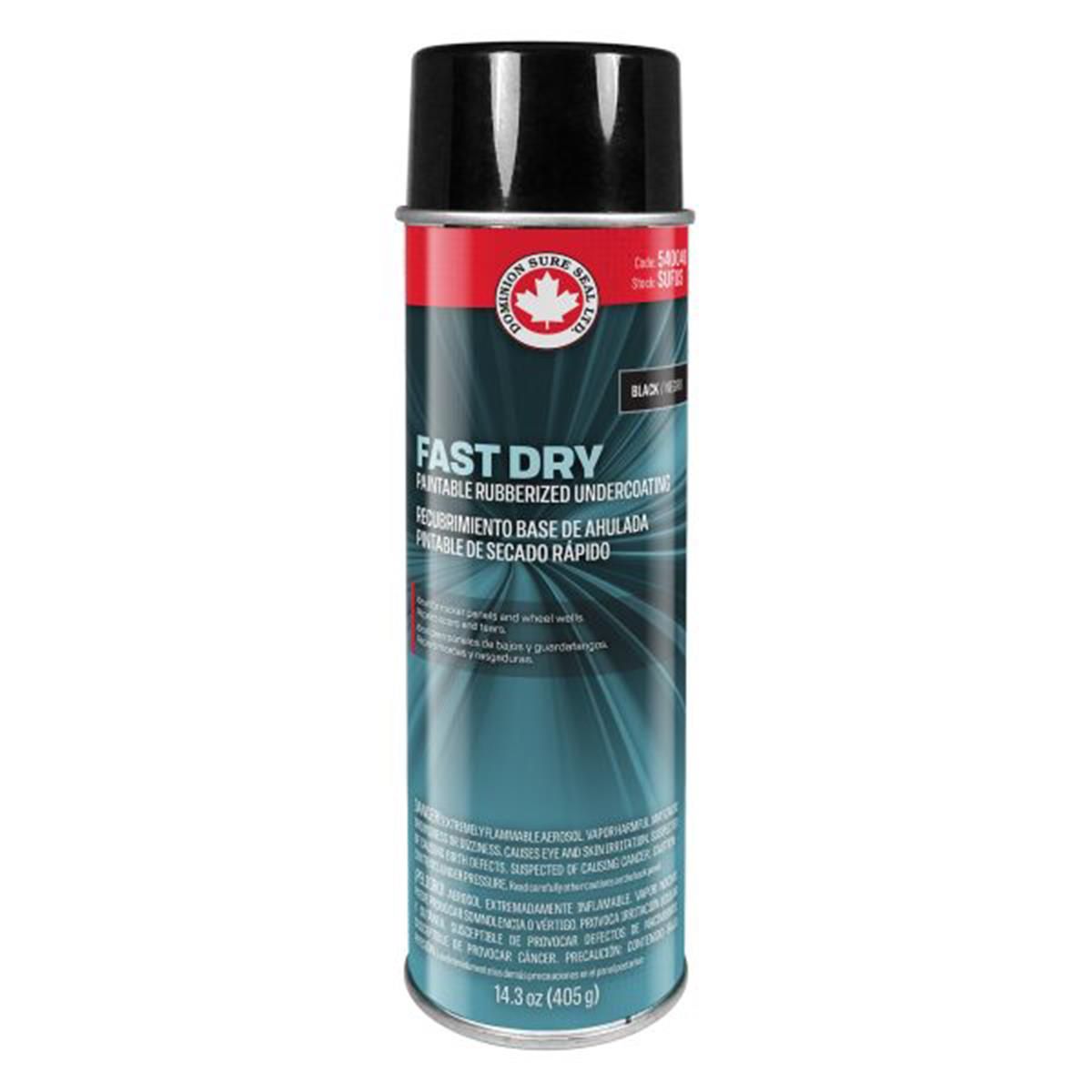 DOMSUFUS 14.3 oz Fast Dry Paintable Black Rubberized & Low Voc Undercoating