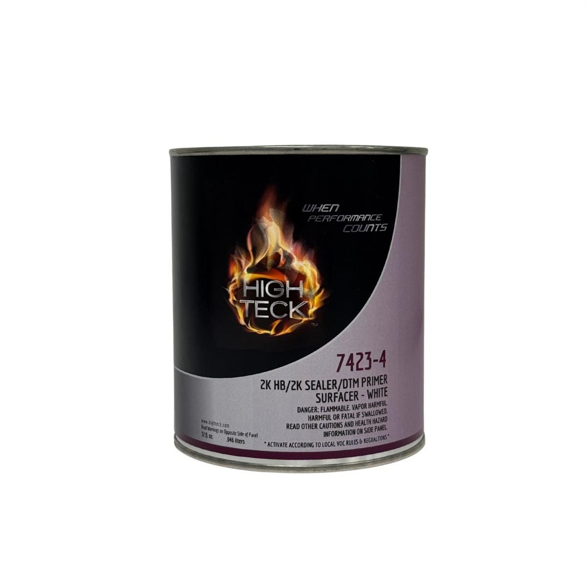 Picture of High Teck Products HIT7423-4 2K High Build DTM Primer Sealer, White