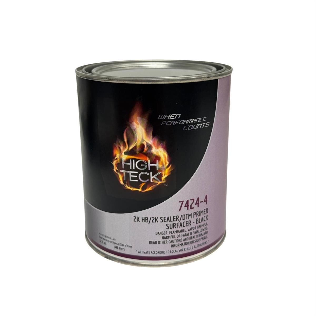 Picture of High Teck Products HIT7424-4 2K High Build DTM Primer Sealer, Black