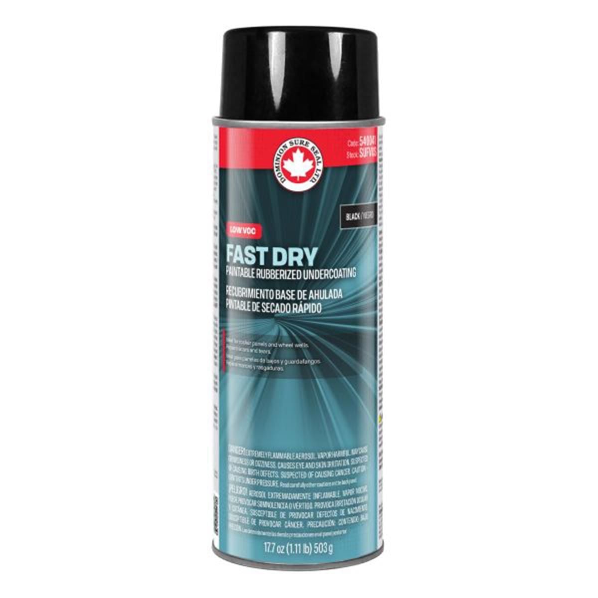 DOMSUFVUS 17.7 oz Fast Dry Paintable Black Rubberized & Low Voc Undercoating