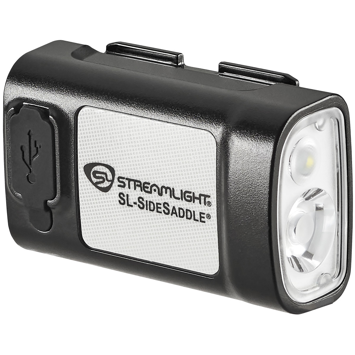 STL61627 SL-SideSaddle USB Hard Hat & Helmet Light - Includes Polymer Battery, USB-C Cord & 1 Hat Mount - Black