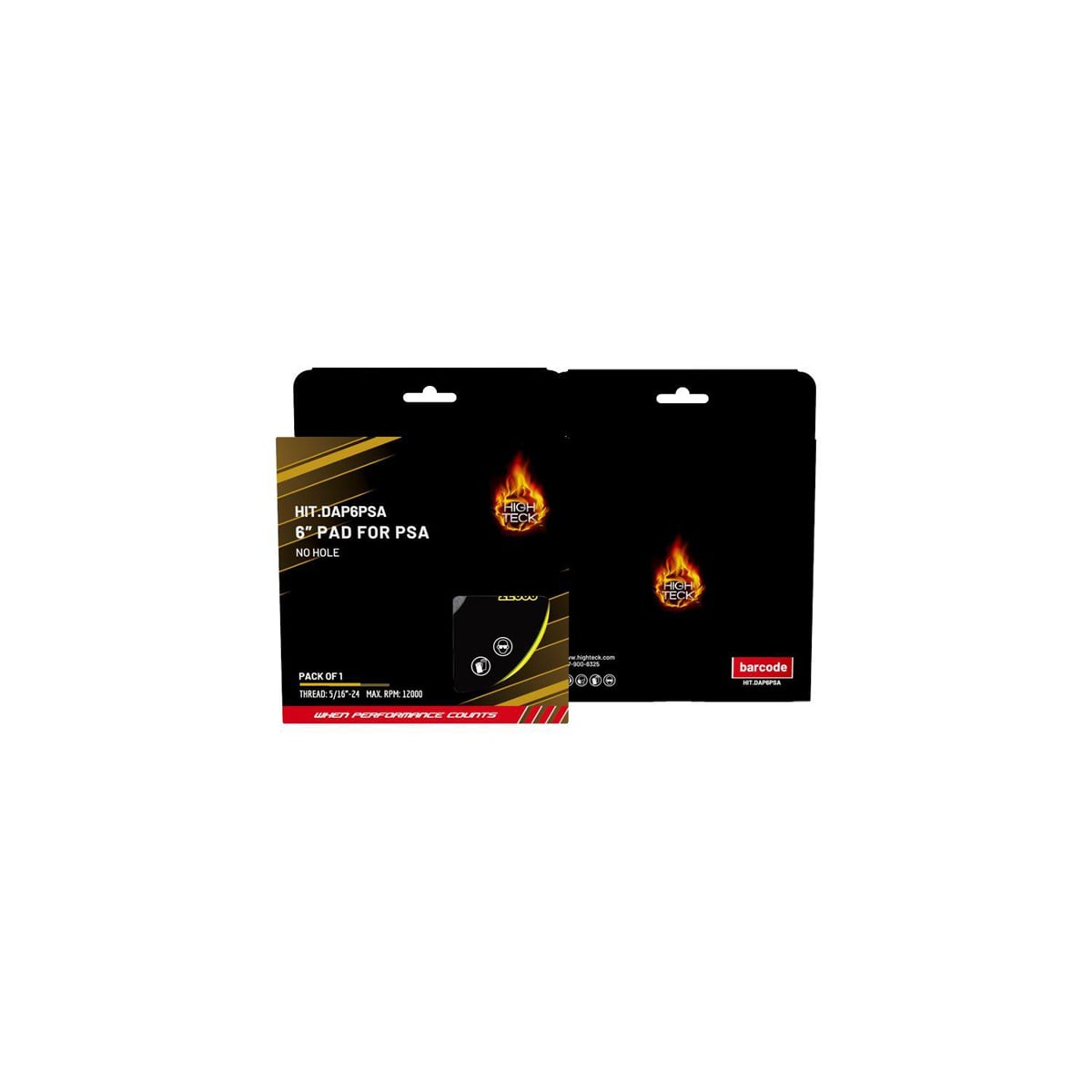 HITDAP6PSA 6 in. No-Hole Back Up Pad for Spa Disc with 0.31-25 Thread