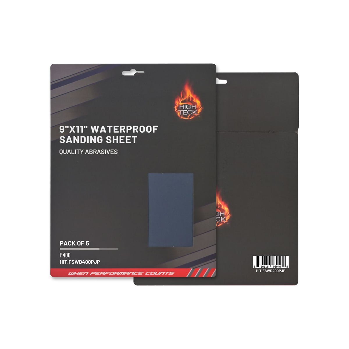 HITFSWD400PJP 9 x 11 in. Waterproof Sanding Sheet, P400 Grit - 5 Piece