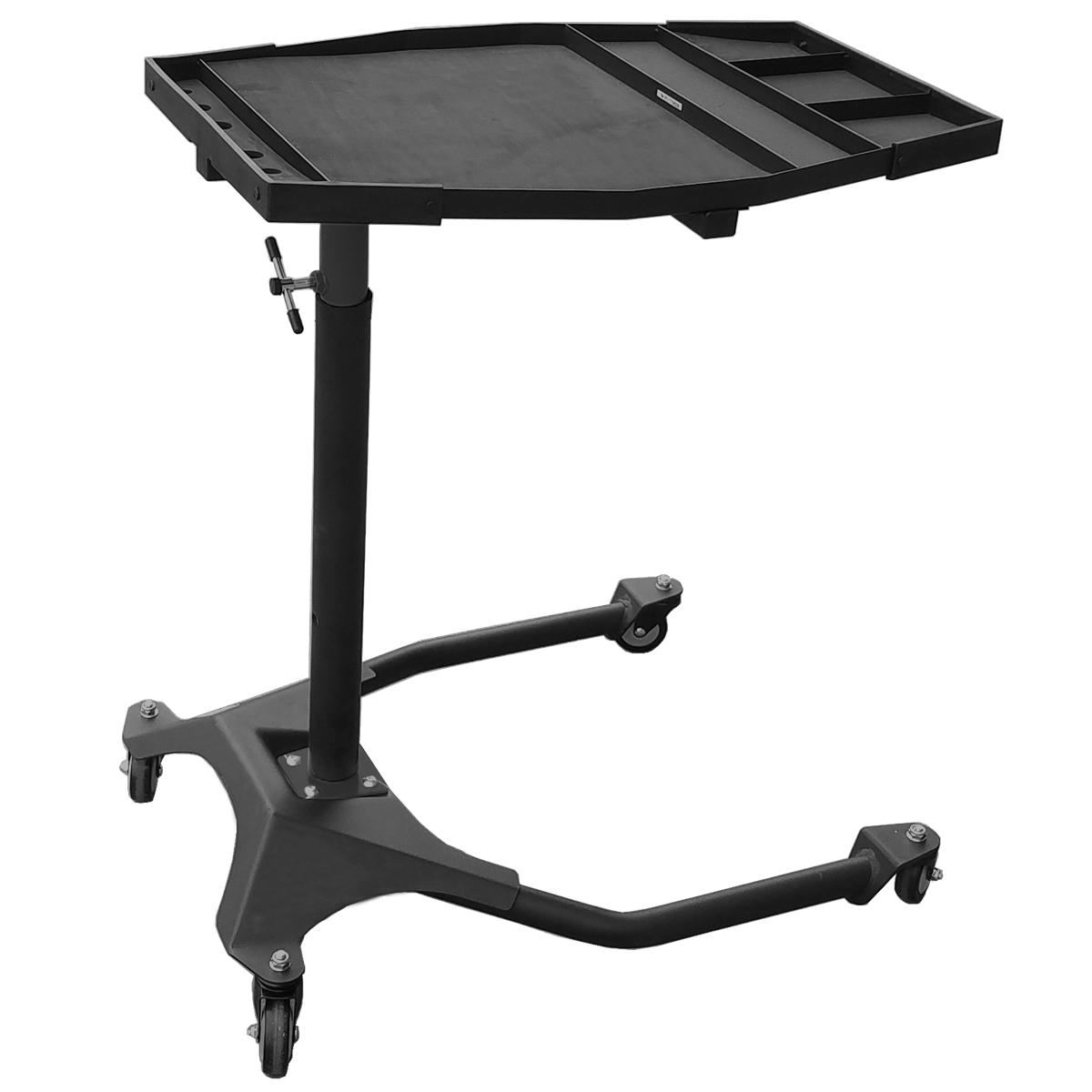 K Tool International KTI75125 Automotive Mobile Adjustable Service Tray - Black