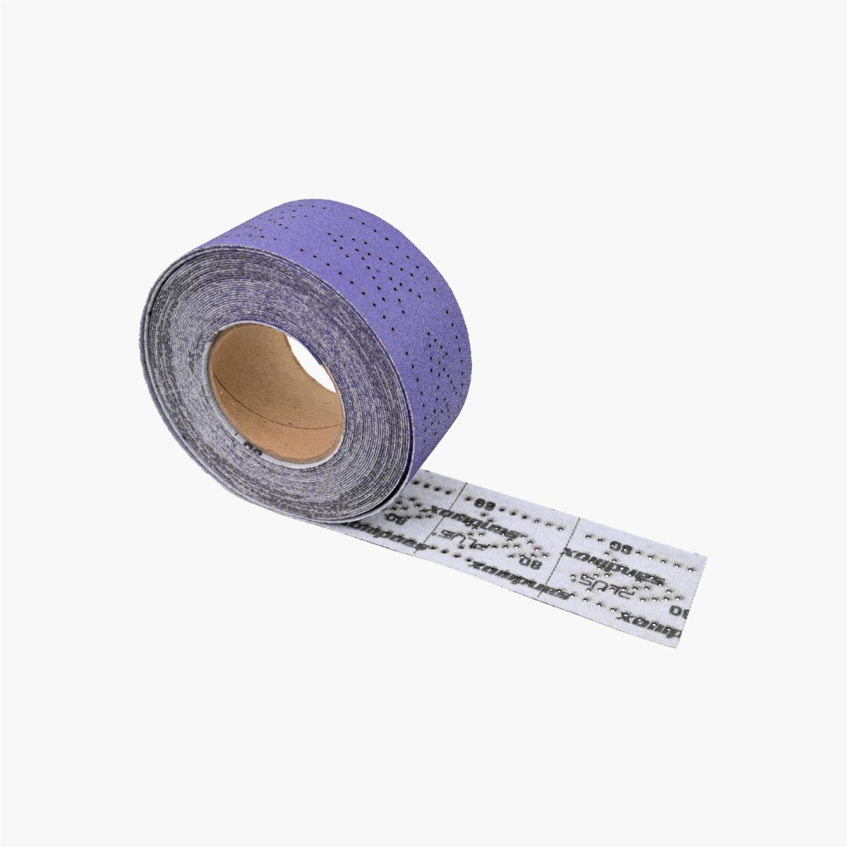 HITAFR220PGMH 2.75 in. x 13 Yard Multiple-Hole Grip Purple Ceramic Air File Roll, 220 Grid