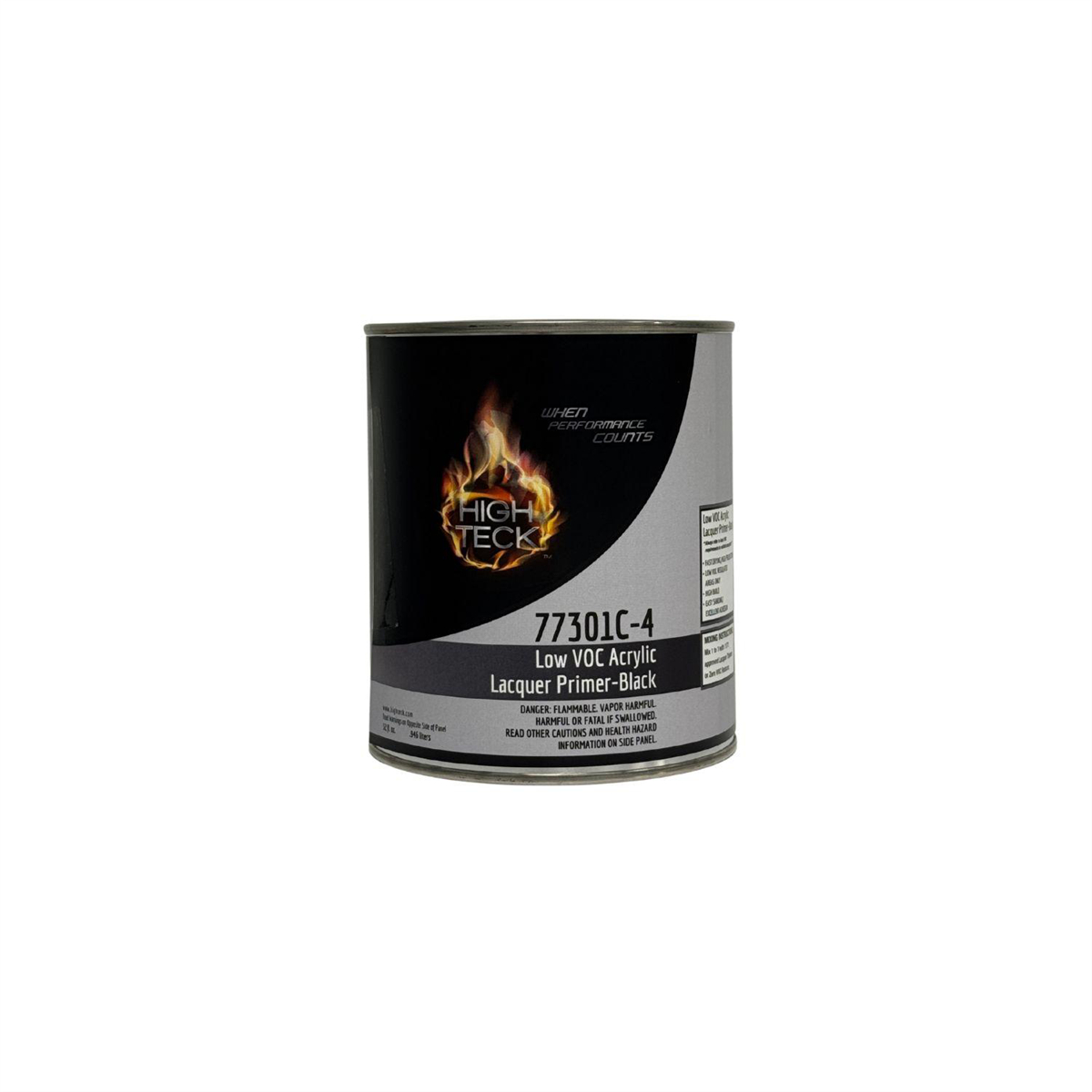 HIT77301C-4 1 qt. Low Voc High Solids Acrylic Lacquer Primer, Black