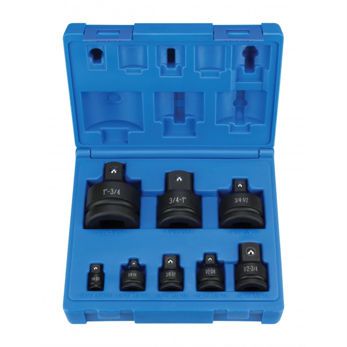 GRE108A 0.375 in. Black Oxide 108A Friction Ball Adapter Set - 8 Piece