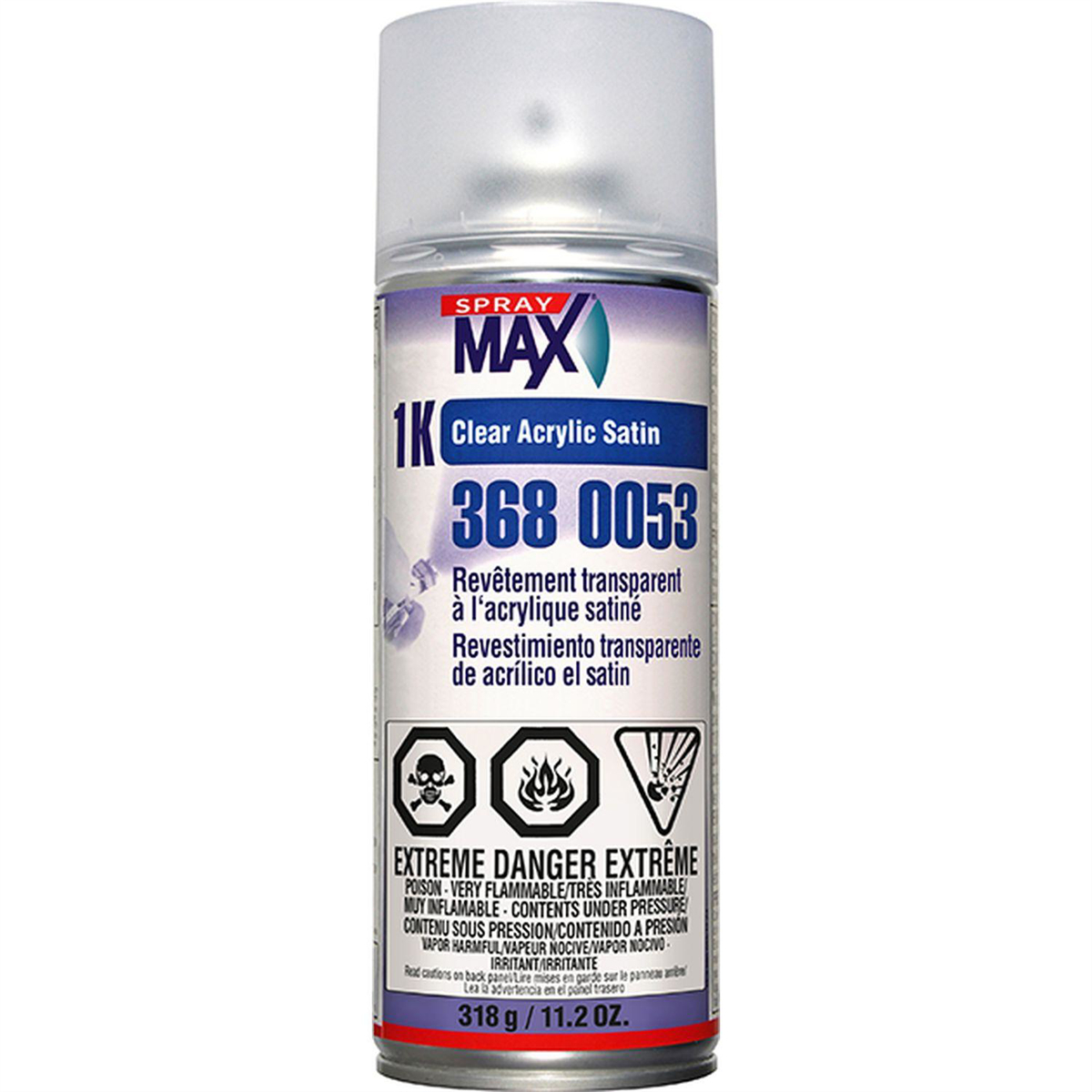 SMX3680053 1K Clear Acrylic Satin Finish Aerosol