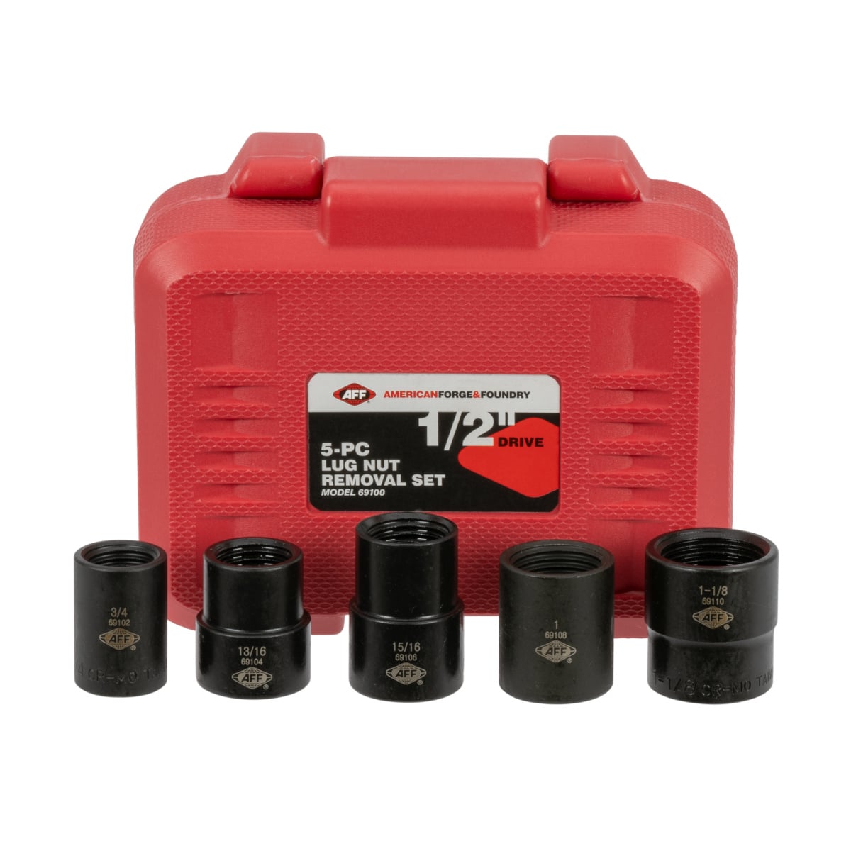 INT69100 0.5 in. Drive Lug Nut Removal Set - 5 Piece