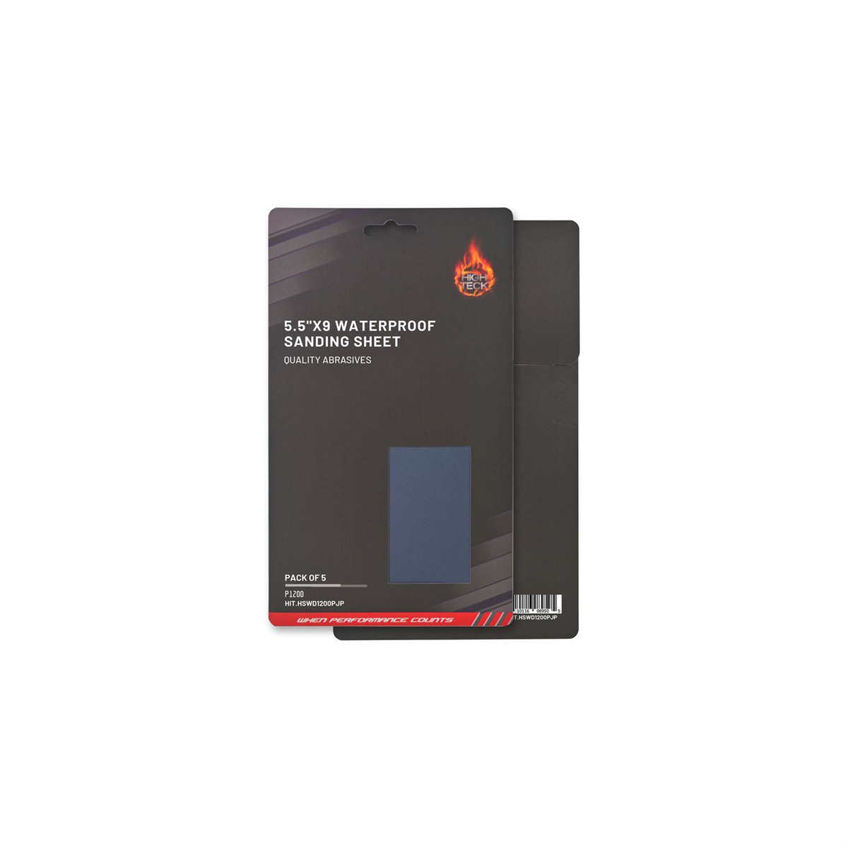 HITHSWD1200PJP 5.5 x 9 in. Waterproof Sanding Sheet, P1200 Grit - 5 Piece