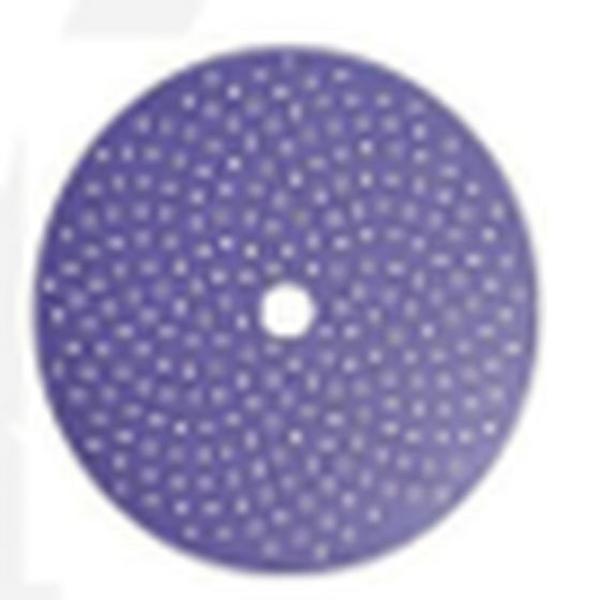 HITDAG6800PMH 800G 6 in. Multiple-Hole Grip Purple Ceramic Film Discs - 50 Piece