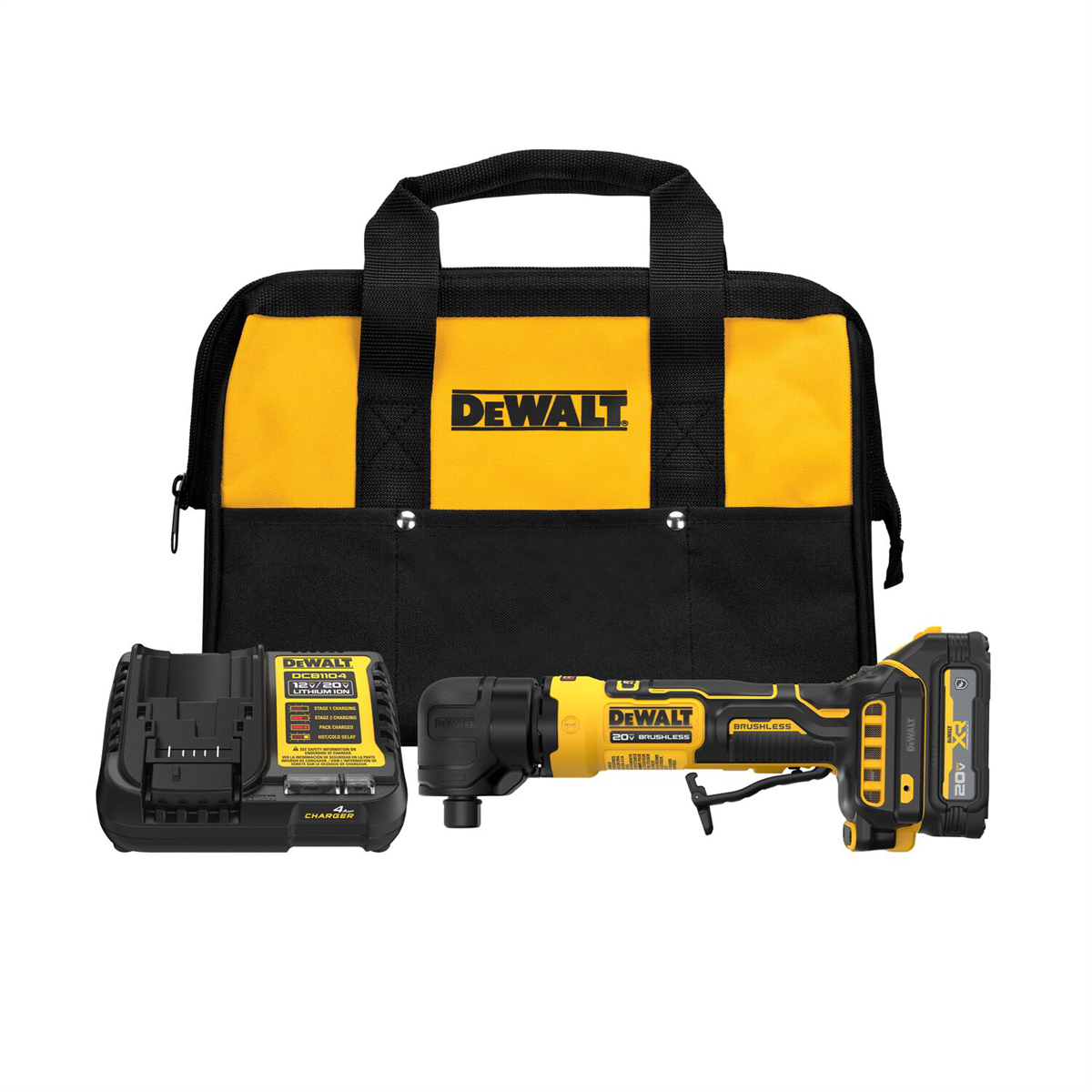 DWTDCG422GE1 20V Atomic Max Right Angle Grinder Kit with XR Power Stack