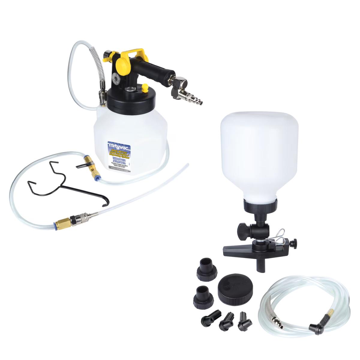 MITMVB1060 7102 & 6921 Bundle - 2 Liter Fluid Extractor & Dispenser with Vacuum Kit for Automotive Fluid Transfer