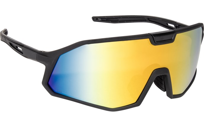 SAS52030D VX12 Safety Eyewear - Black Frame, Orange Mirror Lens