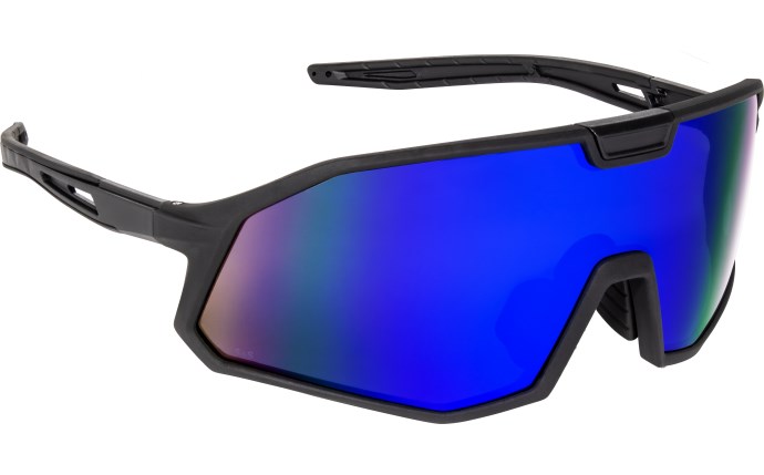 SAS52031D VX12 Safety Eyewear - Black frame - Blue Mirror Lens
