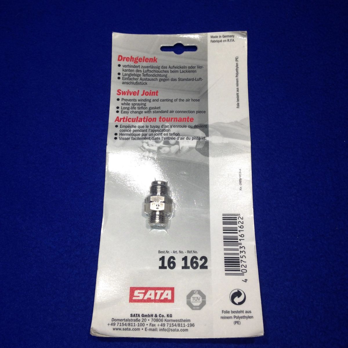 SAT16162 Spray Gun Swivel Joint