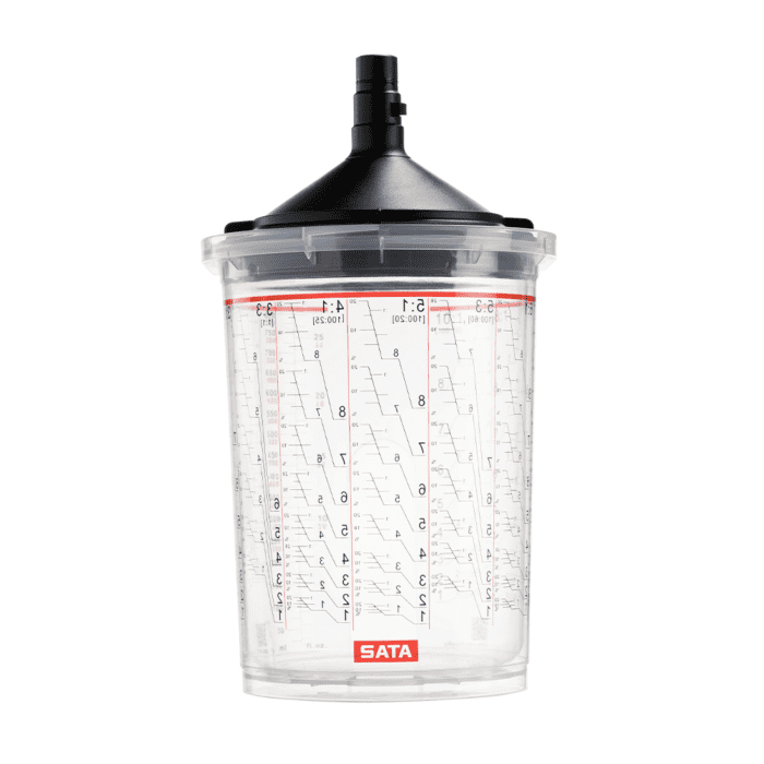 SAT1195868 0.85L LCS Paint Cup - 125M Sieve - Pack of 50