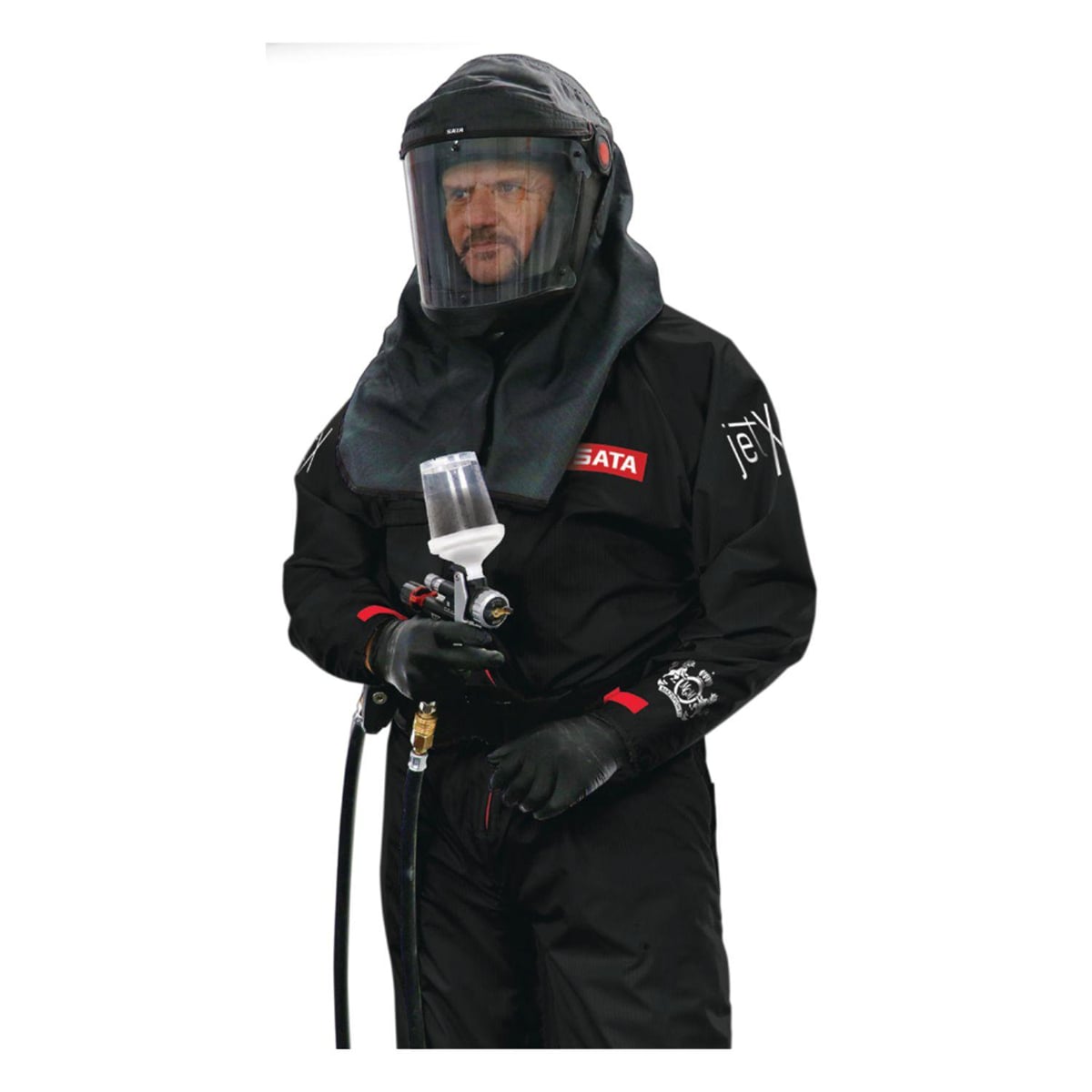 SAT550054BK Pro Series Paint Suit, Black - Medium