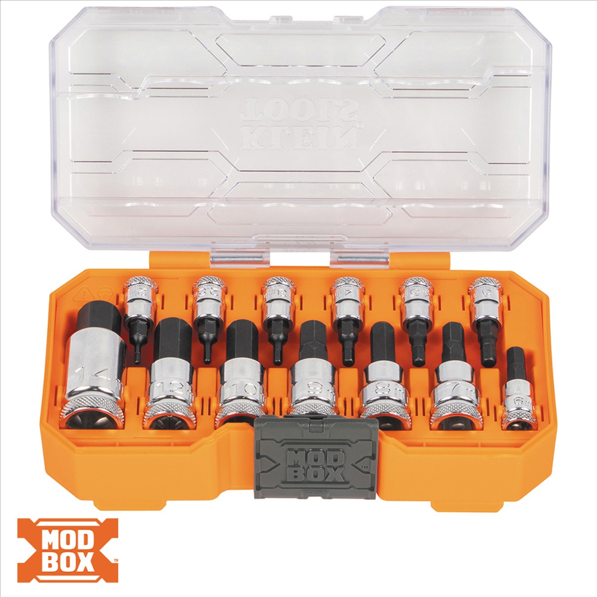 KLE65213HEXM Metric Knurled Hex Bit Socket Set - 13 Piece
