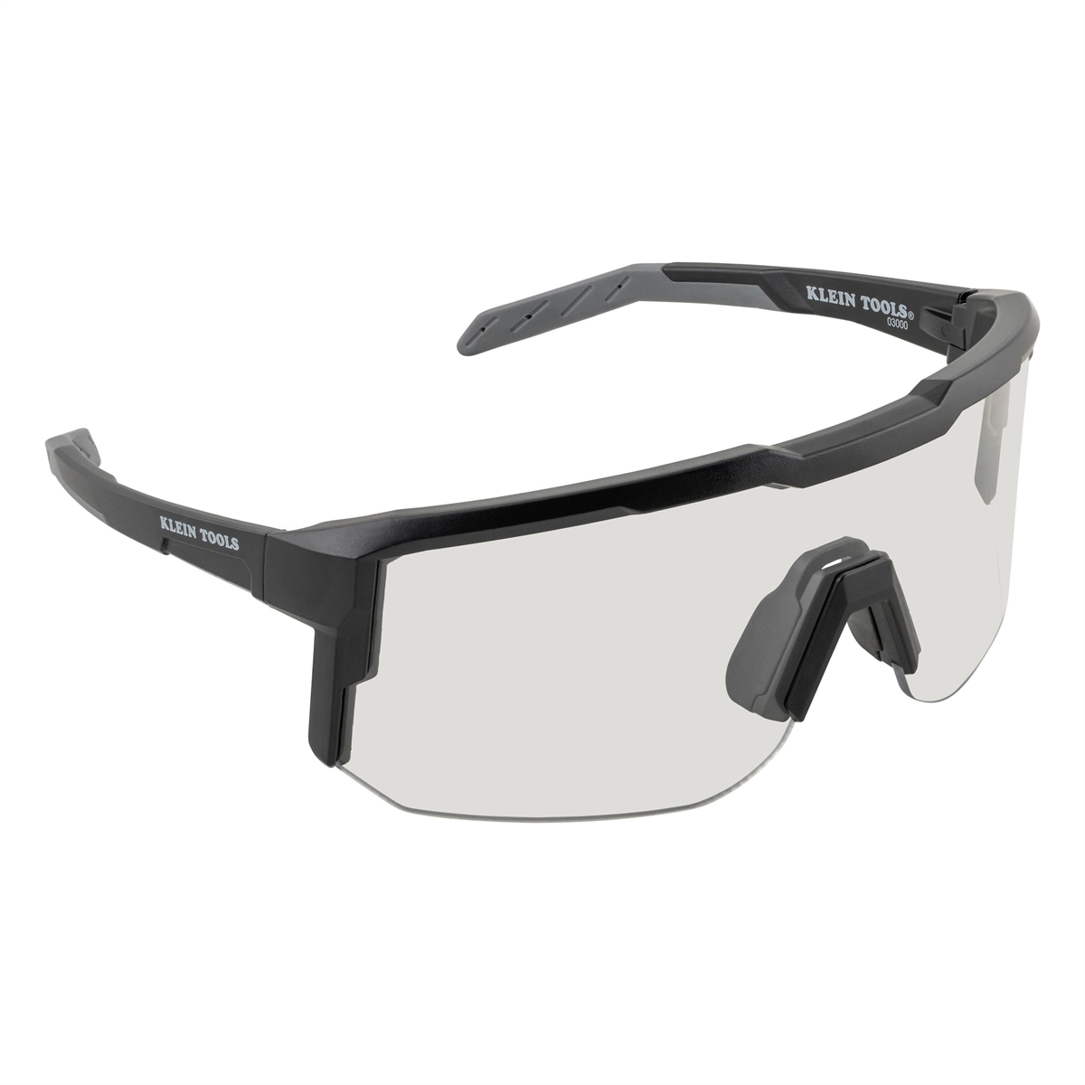 KLE03000 Blade Safety Glasses, Clear Lens