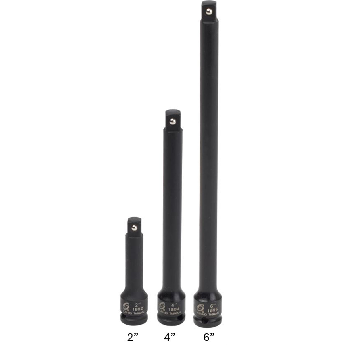 Sunex SUN1808 0.25 in. Drive Impact Extension Set - 3 Piece