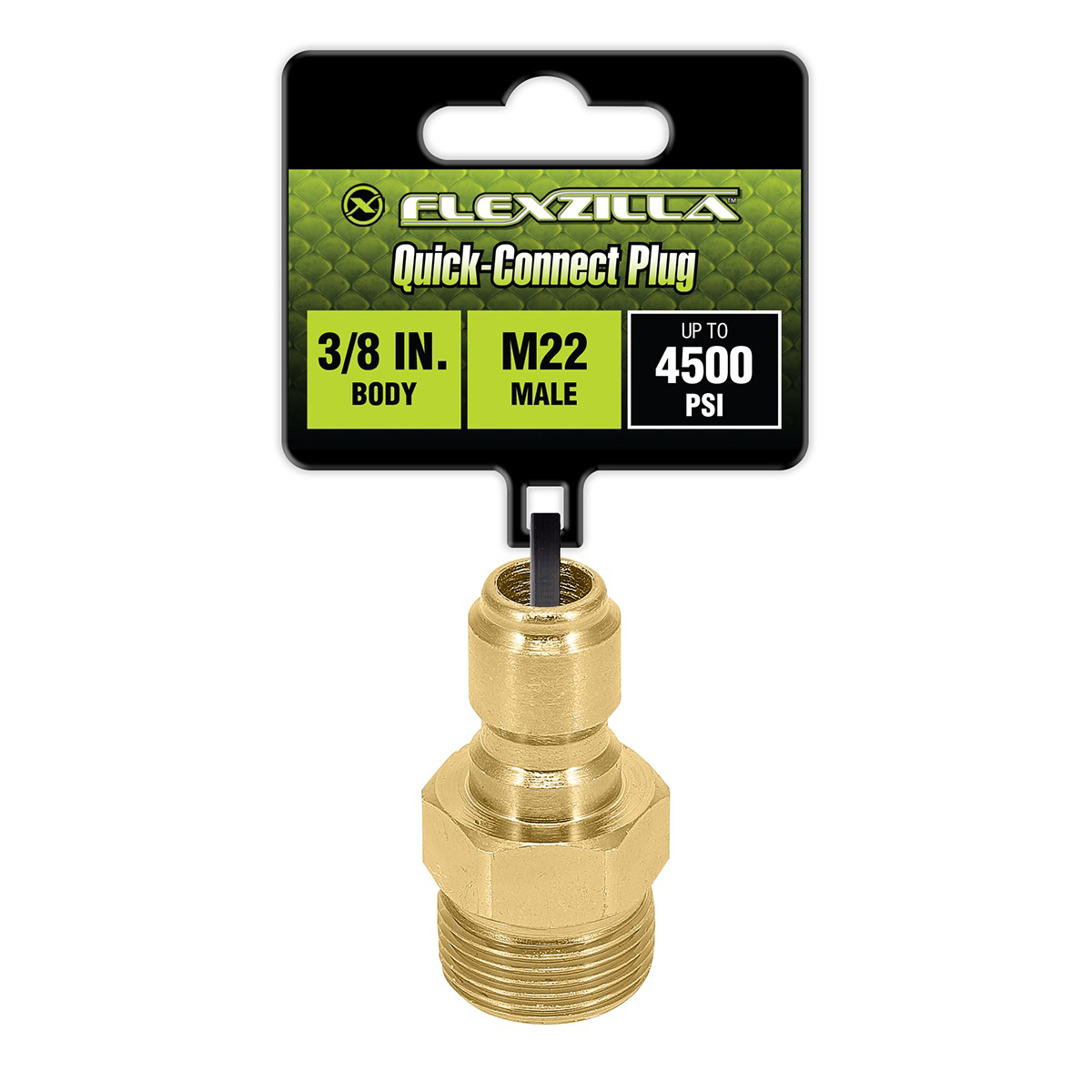 LEGPW3491 0.38 in. Body x M22 Male Steel Quick-Connect Plug