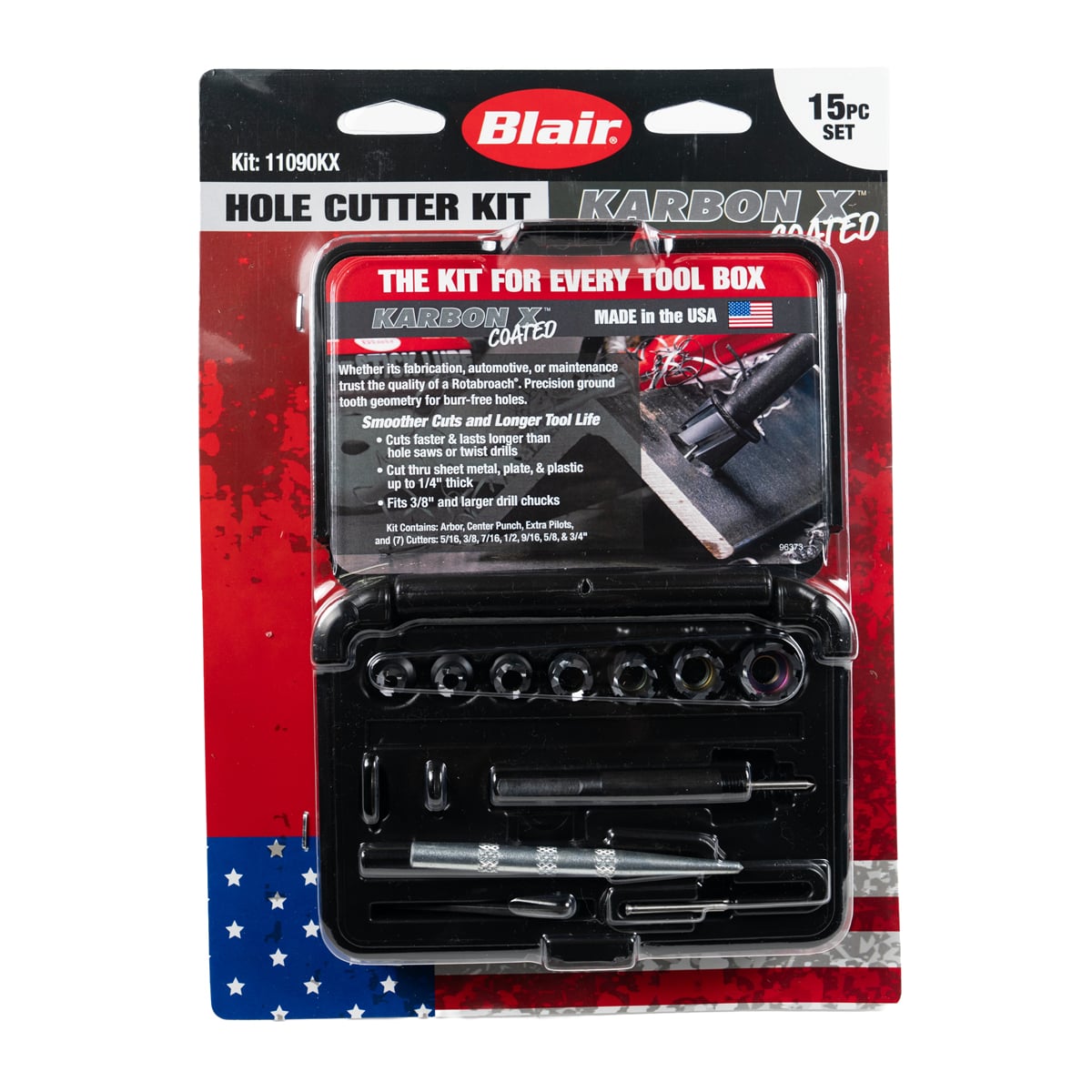 BLR11090KX Karbon X Rotabroach Fractional Cutter Kit, 11090KX