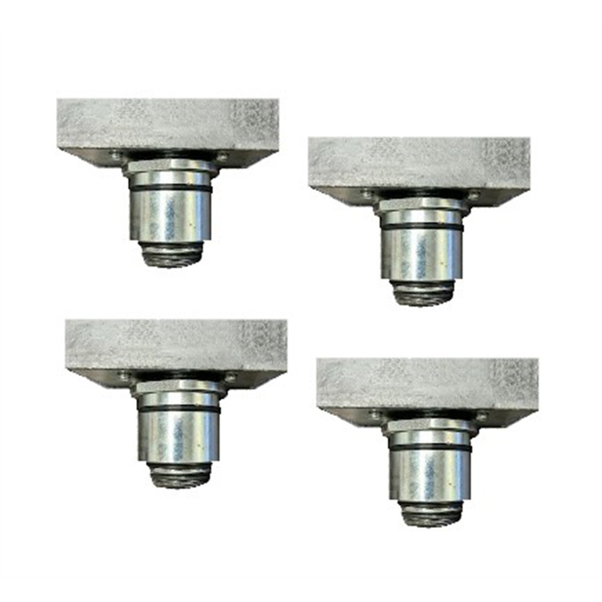 ATEATTD-ADPTKIT6 1.5 in. Peg Adjustable Slotted & Rubber Covered Adapters for Electric Vehicles - Set of 4