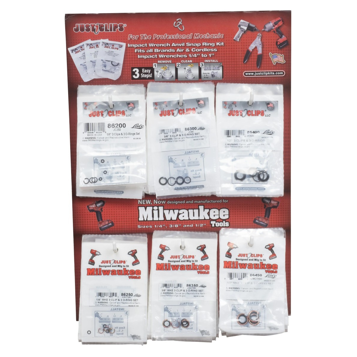 LIS87200 JCMCTSRD JC & MKE 6 x 10 6-Hook CB Display